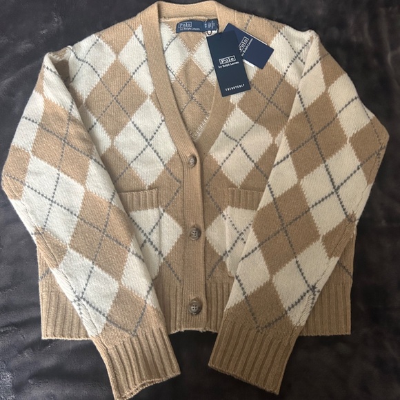 Polo Ralph Lauren Trendy Golf Argyle Cardigan - Picture 7 of 8